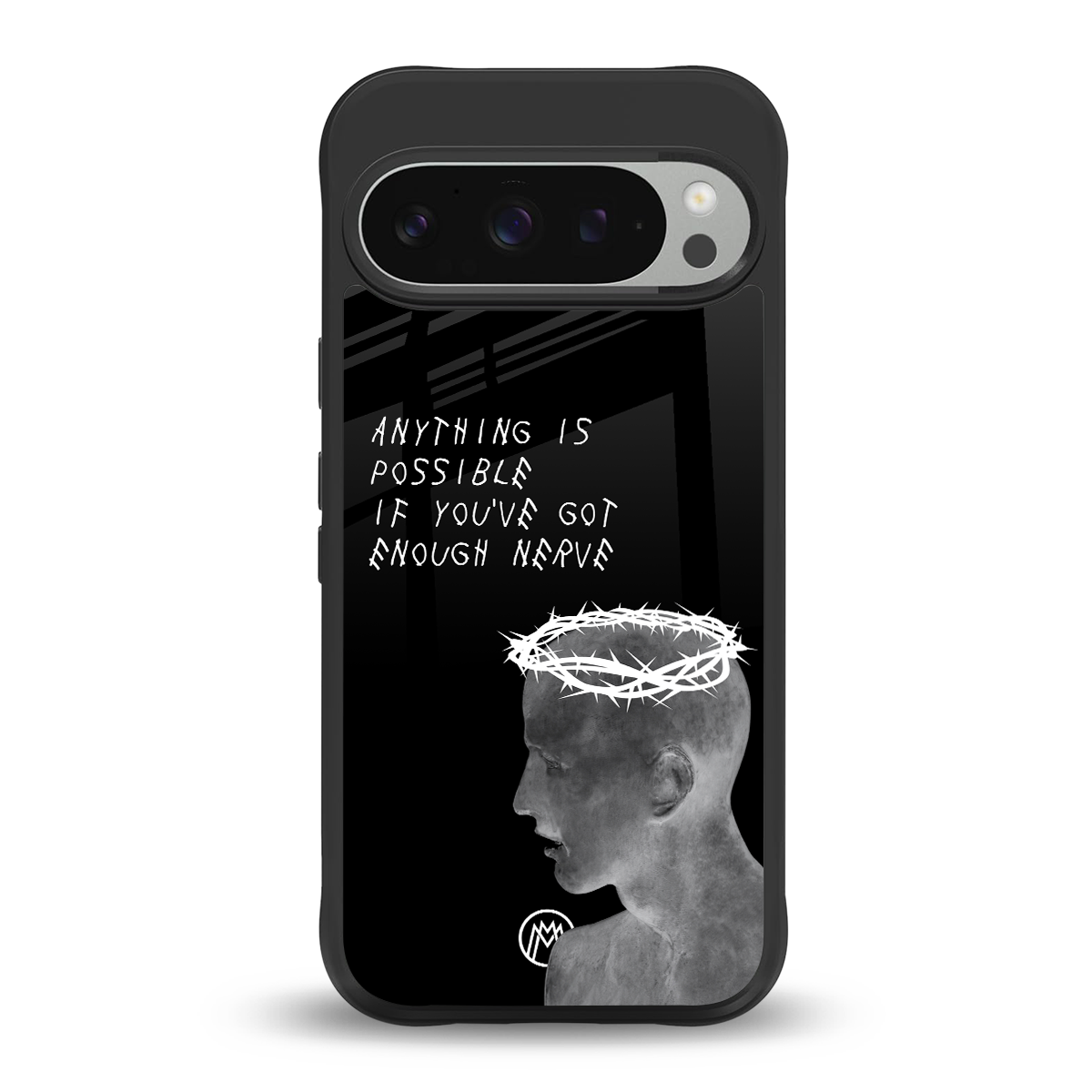 nerve back phone cover | glass case for google pixel 9 pro xl
