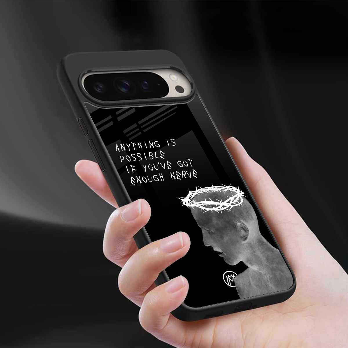 nerve back phone cover | glass case for google pixel 9 pro xl