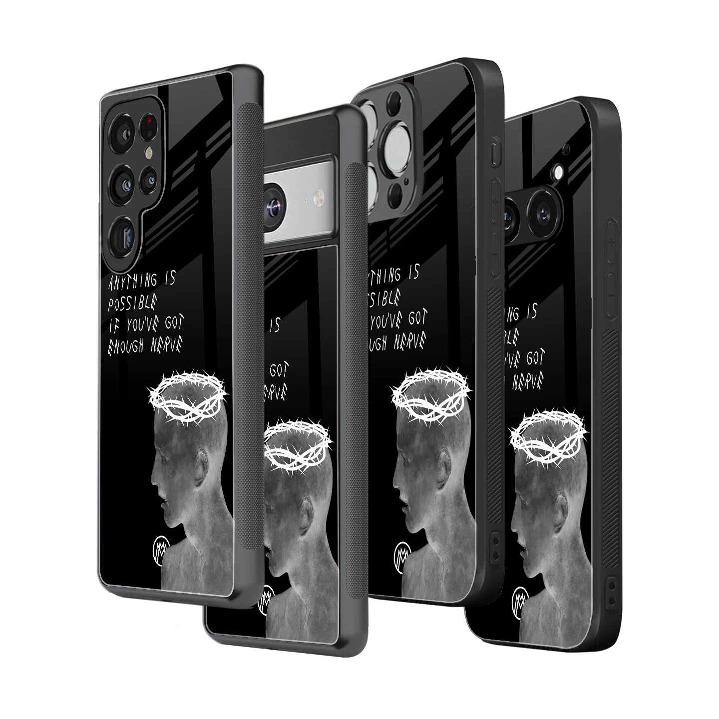Stylish Glass Back Case for All Smartphones โ iPhone, Samsung, OnePlus, Pixel, Redmi, Oppo, Vivo, Motorola