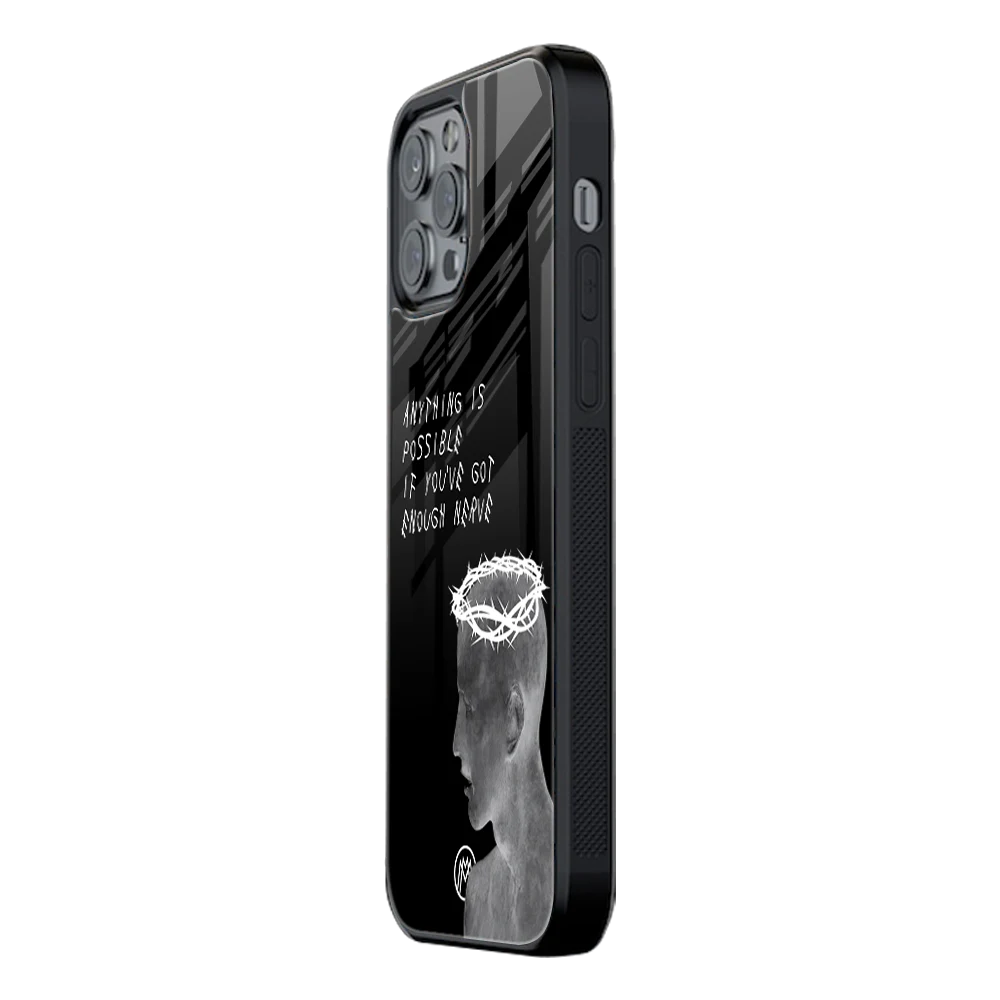 Slim Glass Back Phone Case for Multiple Brands โ iPhone, Samsung, Redmi, OnePlus, Oppo, Vivo