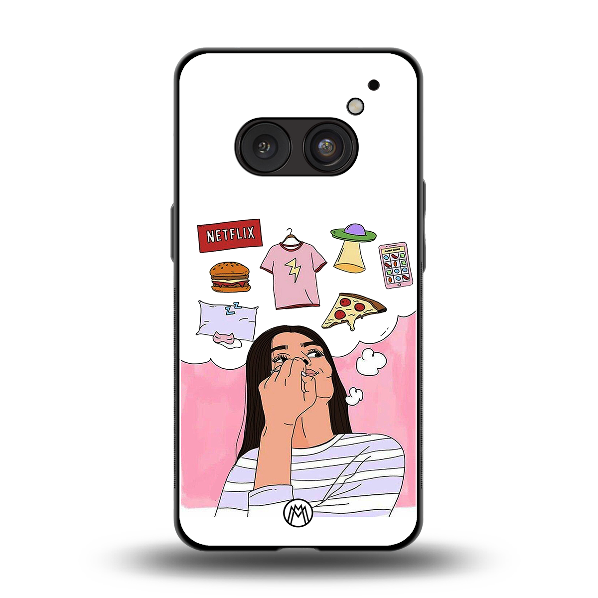 netflix and chill back phone cover | glass case for nothing phone 2a