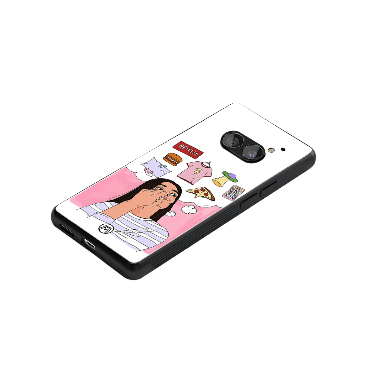 netflix and chill back phone cover | glass case for nothing phone 2a