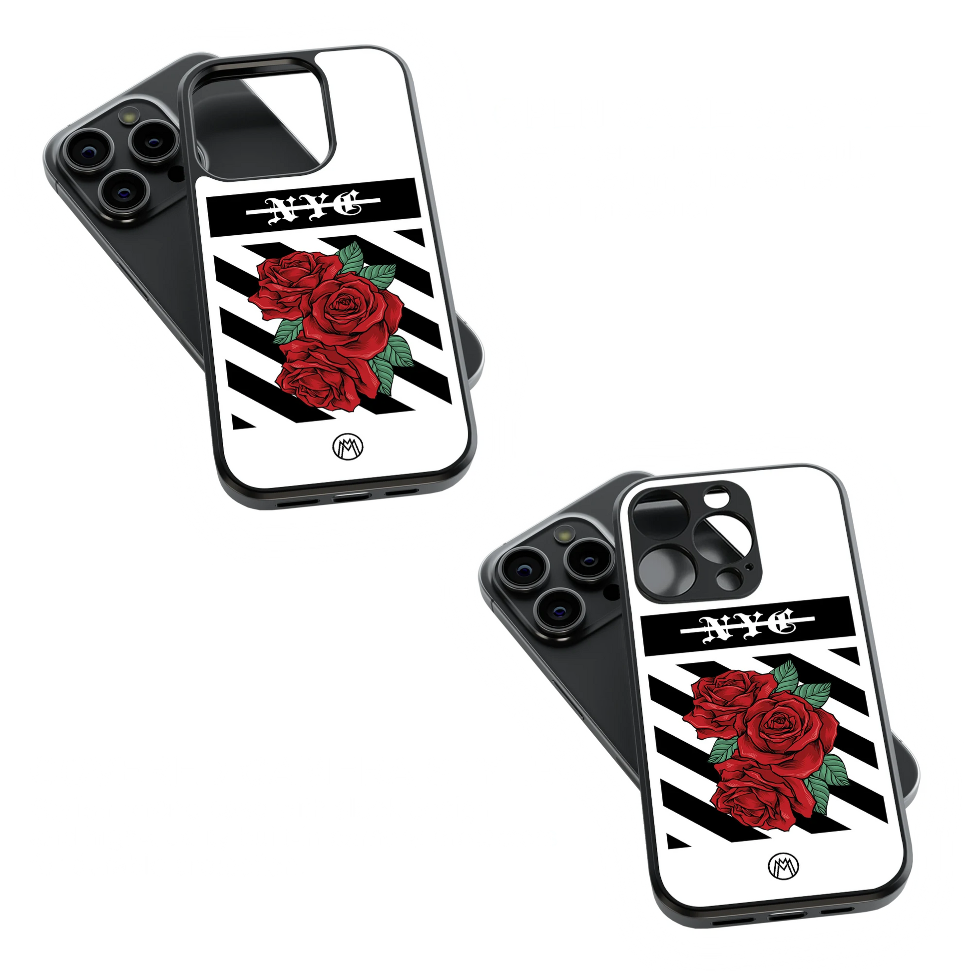 Trendy Glass Back Mobile Case for iPhone, Samsung, Redmi, OnePlus, Google Pixel, Motorola