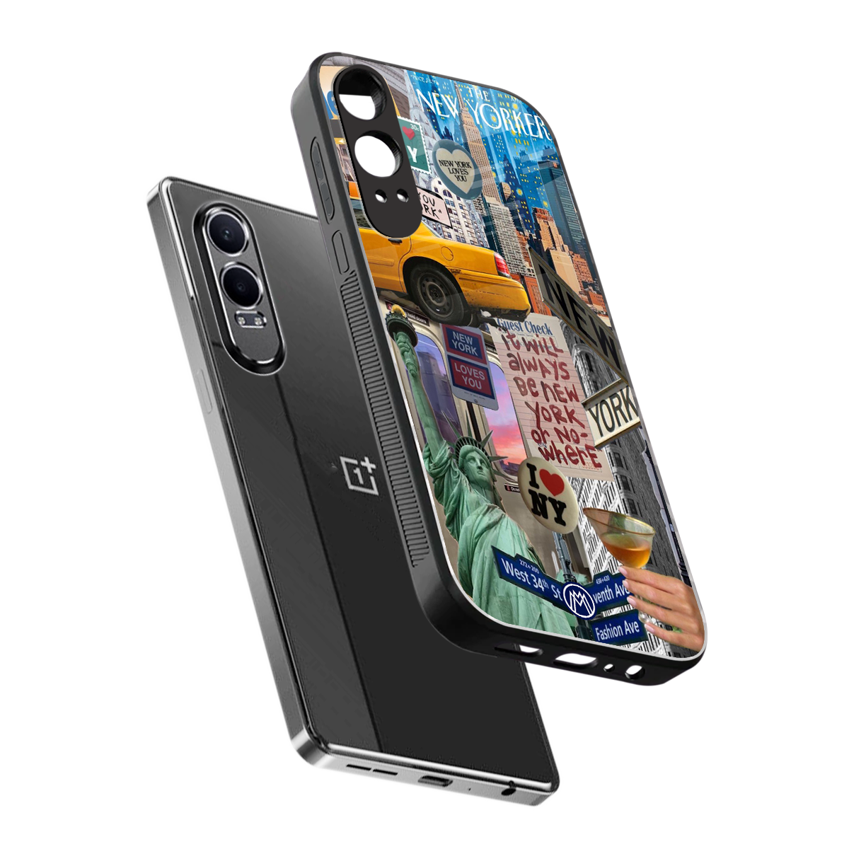 newyorker back phone cover | glass case for oneplus nord ce 4 lite