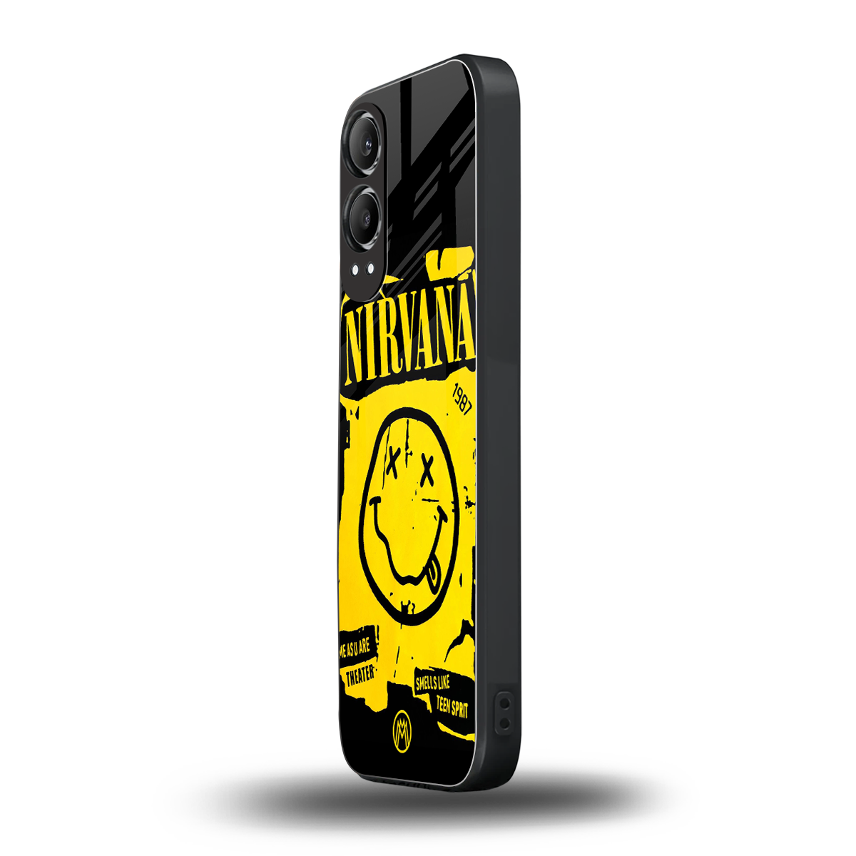 nirvana yellow back phone cover | glass case for oneplus nord ce 4 lite