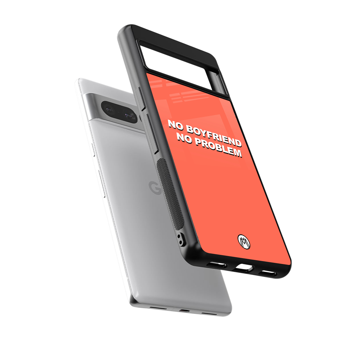 no boyfriend no problem back phone cover | glass case for google pixel 7 pro