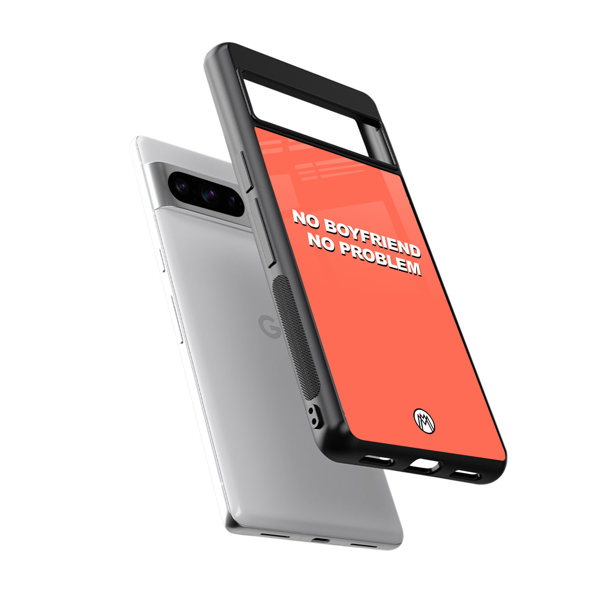 no boyfriend no problem back phone cover | glass case for google pixel 8 pro