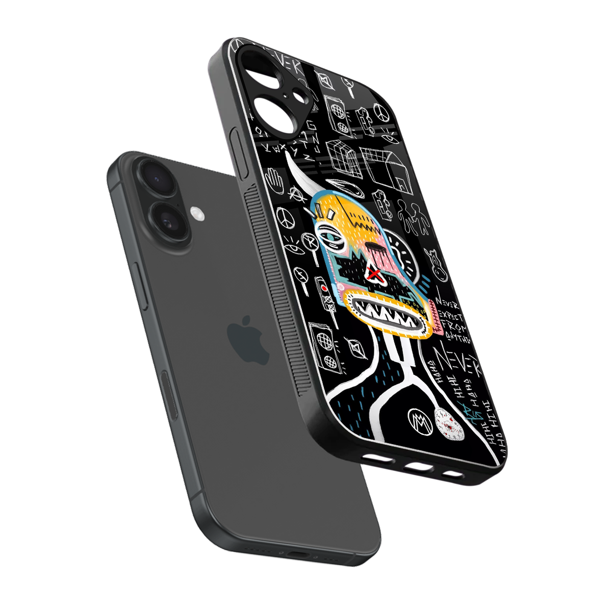 no expectations back phone cover | glass case for iphone 16 plus
