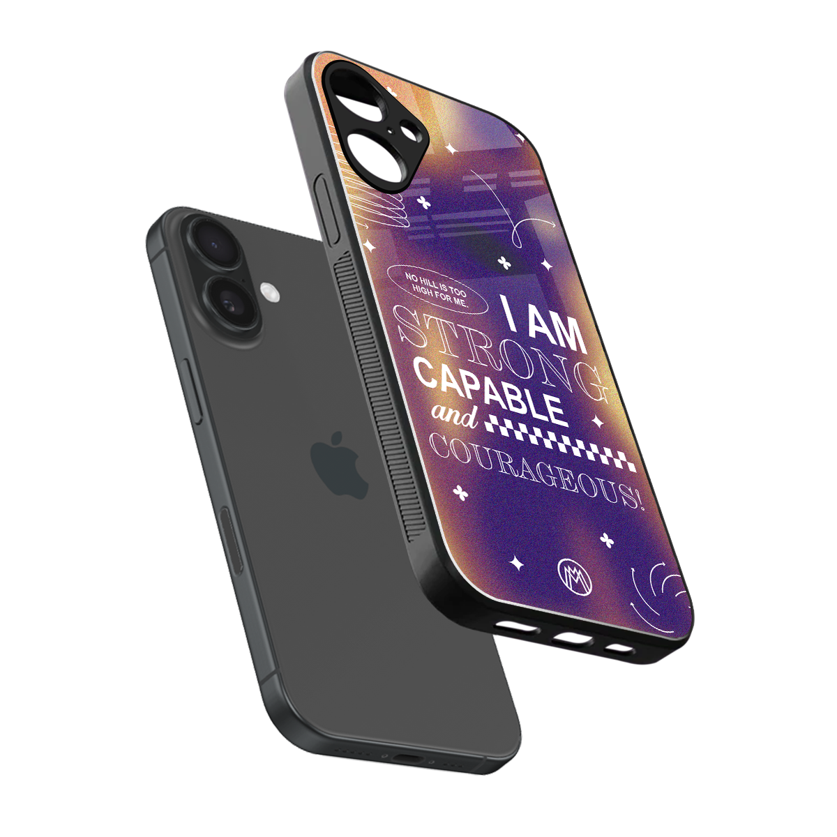no limits back phone cover | glass case for iphone 16 plus