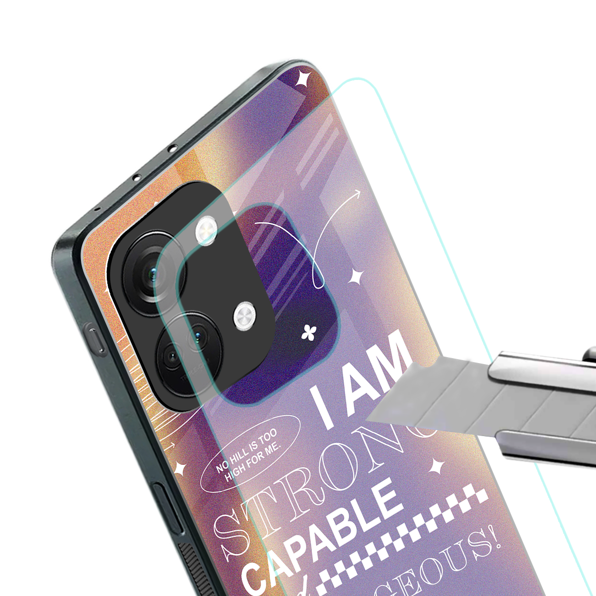 no limits back phone cover | glass case for oneplus nord 3