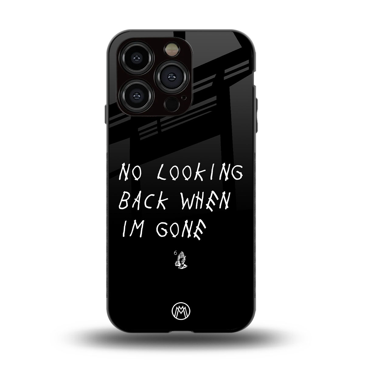 no looking back back phone cover | glass case for iphone 14 pro