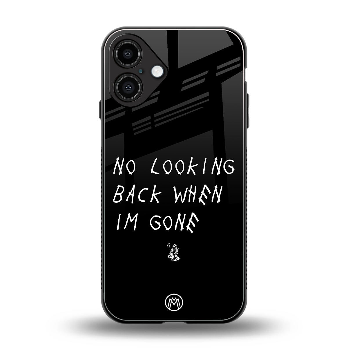 no looking back back phone cover | glass case for iphone 16 plus