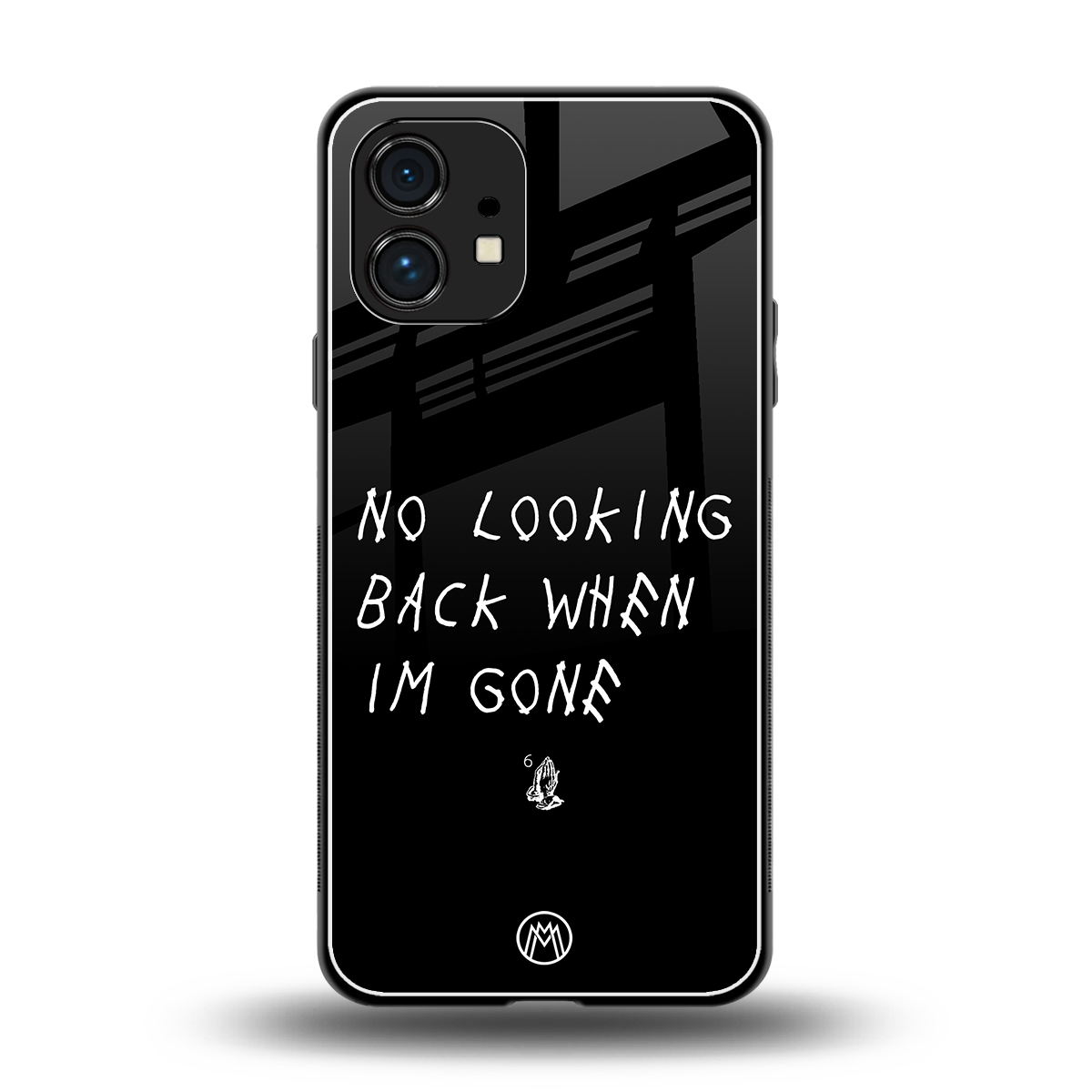 no looking back back phone cover | glass case for nothing phone 1