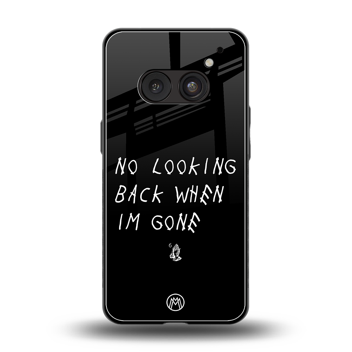 no looking back back phone cover | glass case for nothing phone 2a