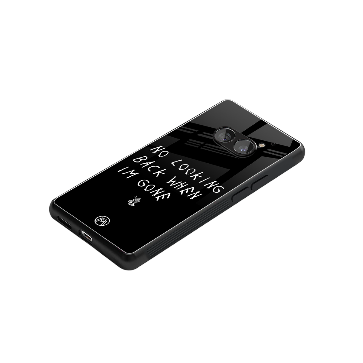 no looking back back phone cover | glass case for nothing phone 2a