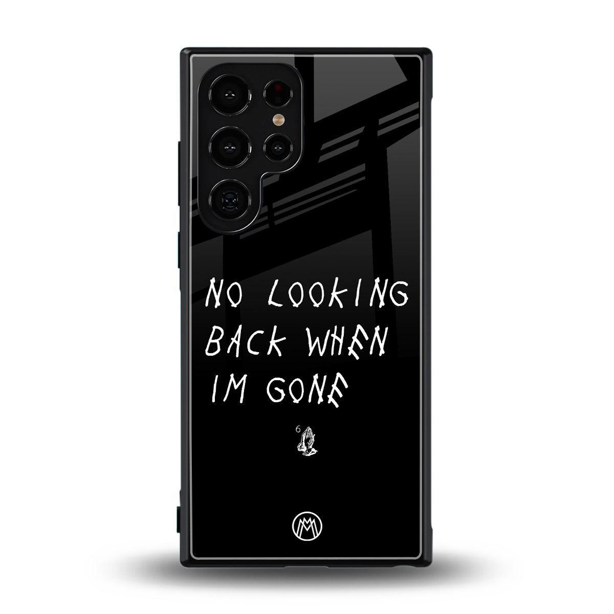 no looking back back phone cover | glass case for samsung galaxy s24 ultra