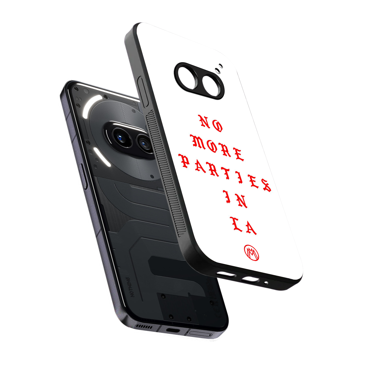 no more parties in la back phone cover | glass case for nothing phone 2a