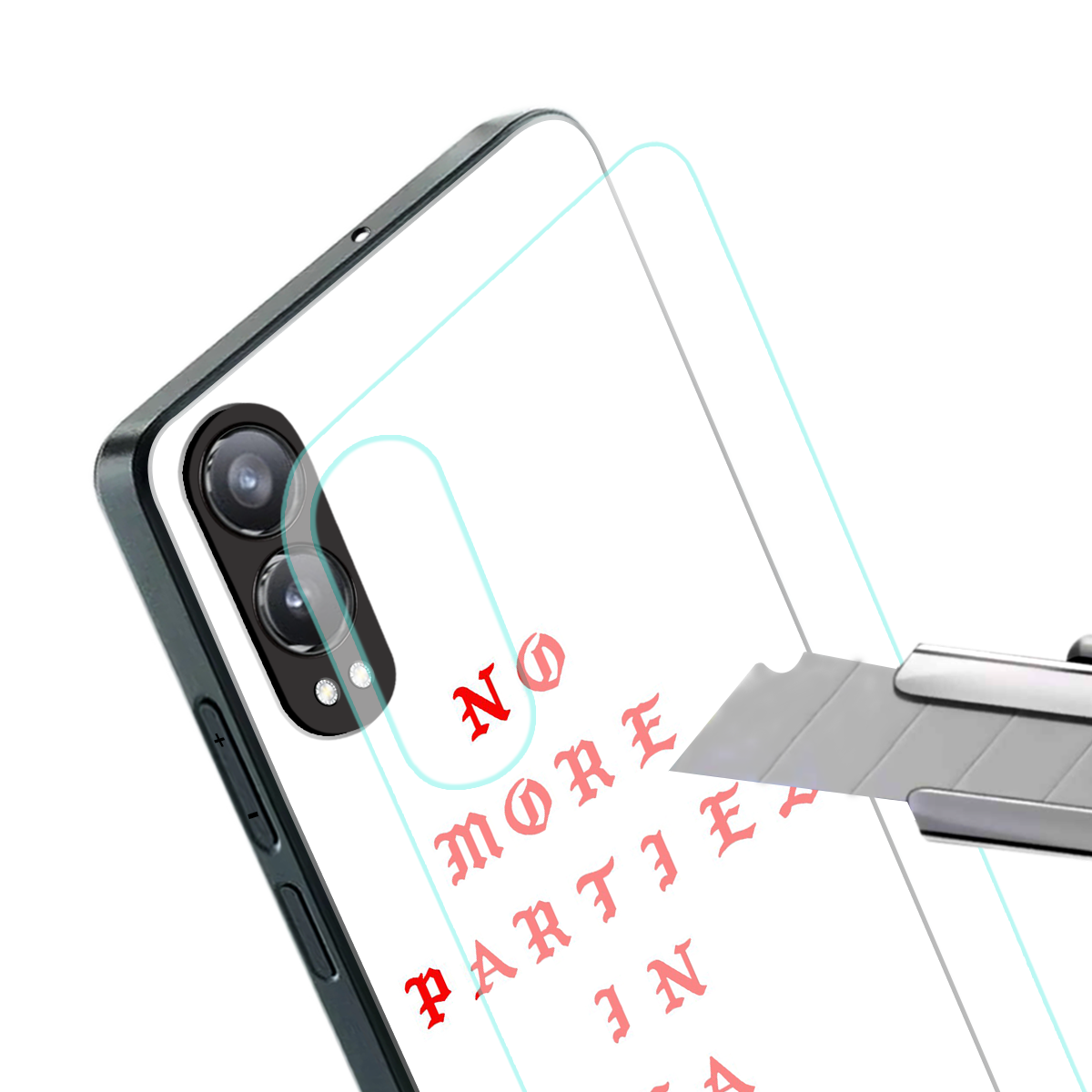 no more parties in la back phone cover | glass case for oneplus nord ce 4 lite