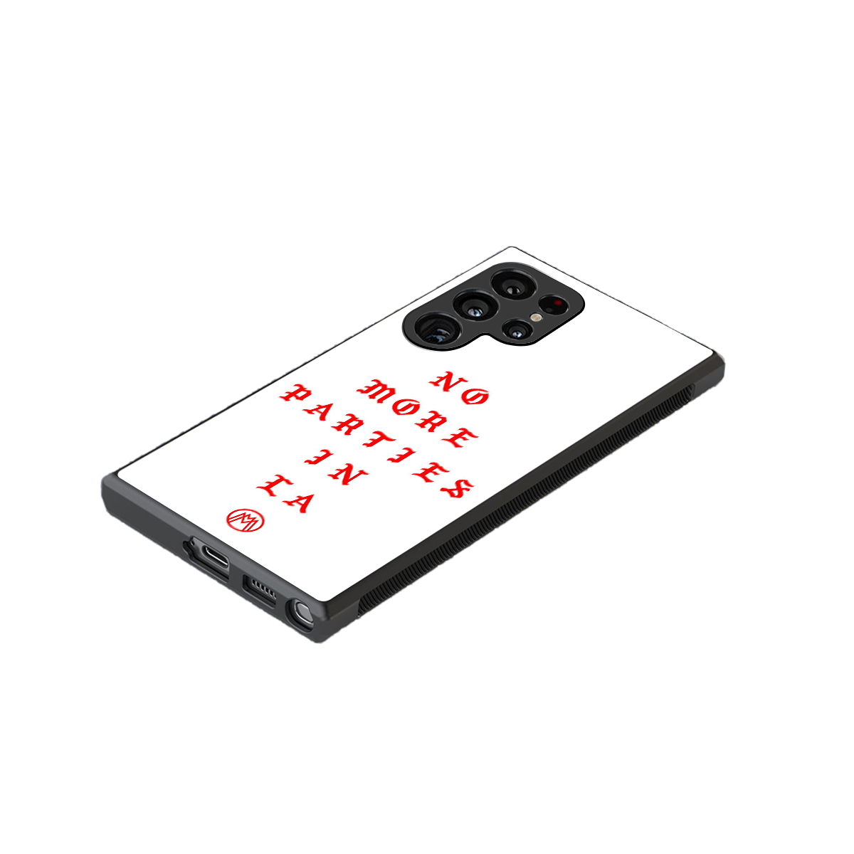 no more parties in la back phone cover | glass case for samsung galaxy s24 ultra