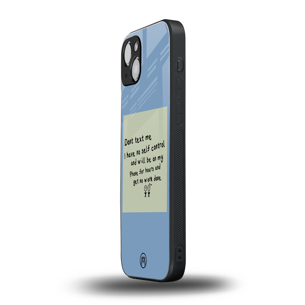 no self control back phone cover | glass case for iphone 15 plus