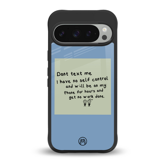 no self control back phone cover | glass case for google pixel 9 pro