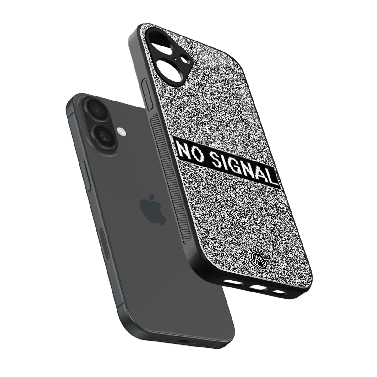 no signal back phone cover | glass case for iphone 16 plus
