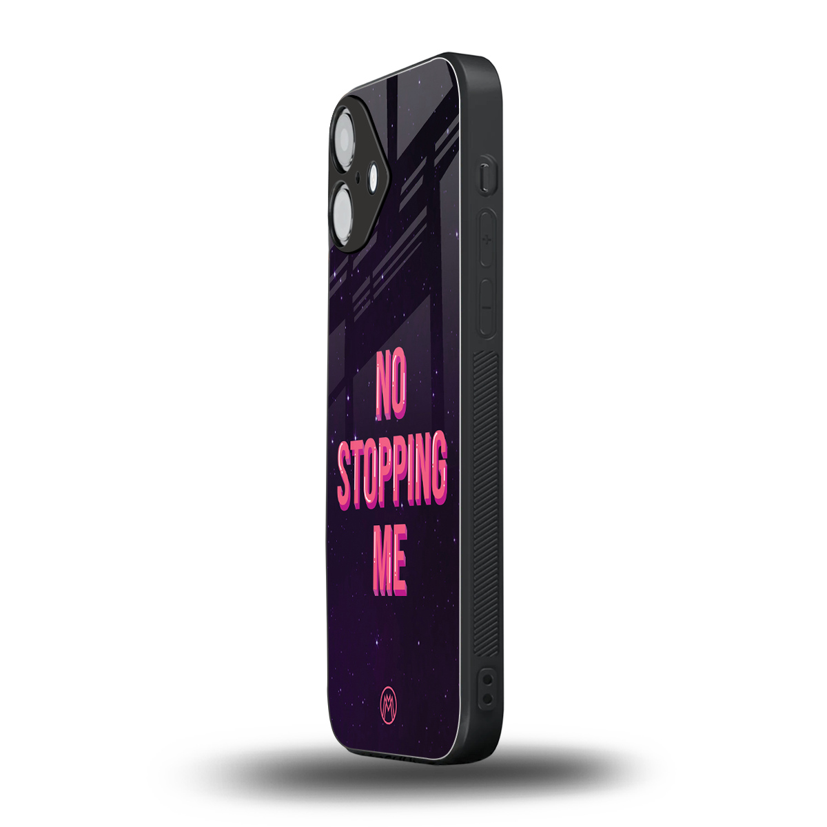 no stopping me back phone cover | glass case for iphone 16 plus