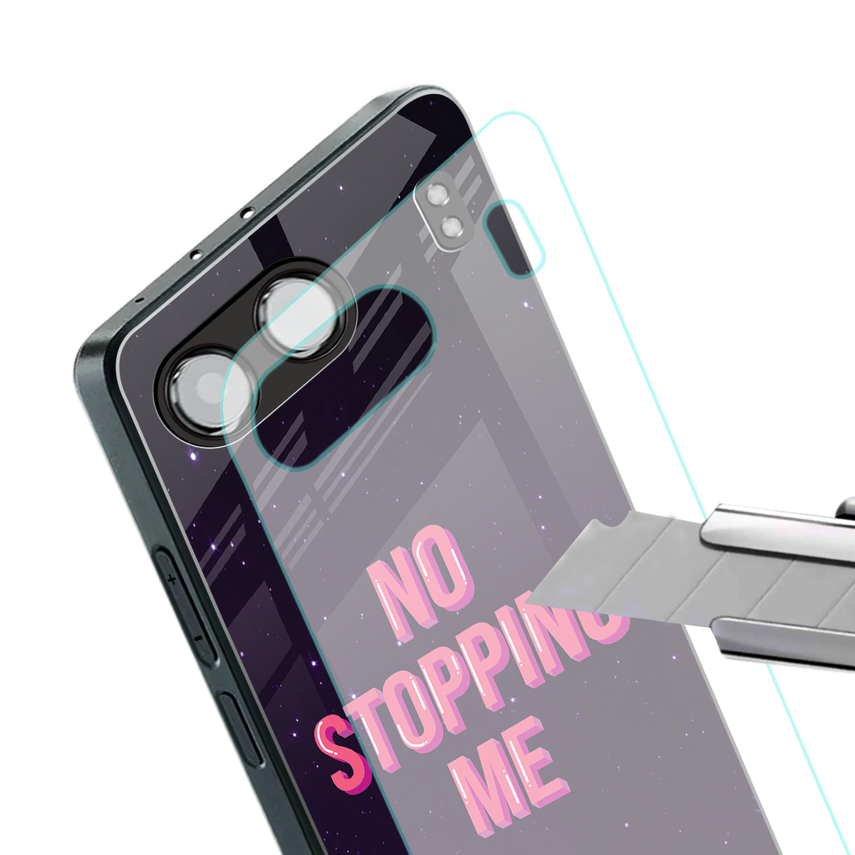 no stopping me back phone cover | glass case for oneplus nord 4