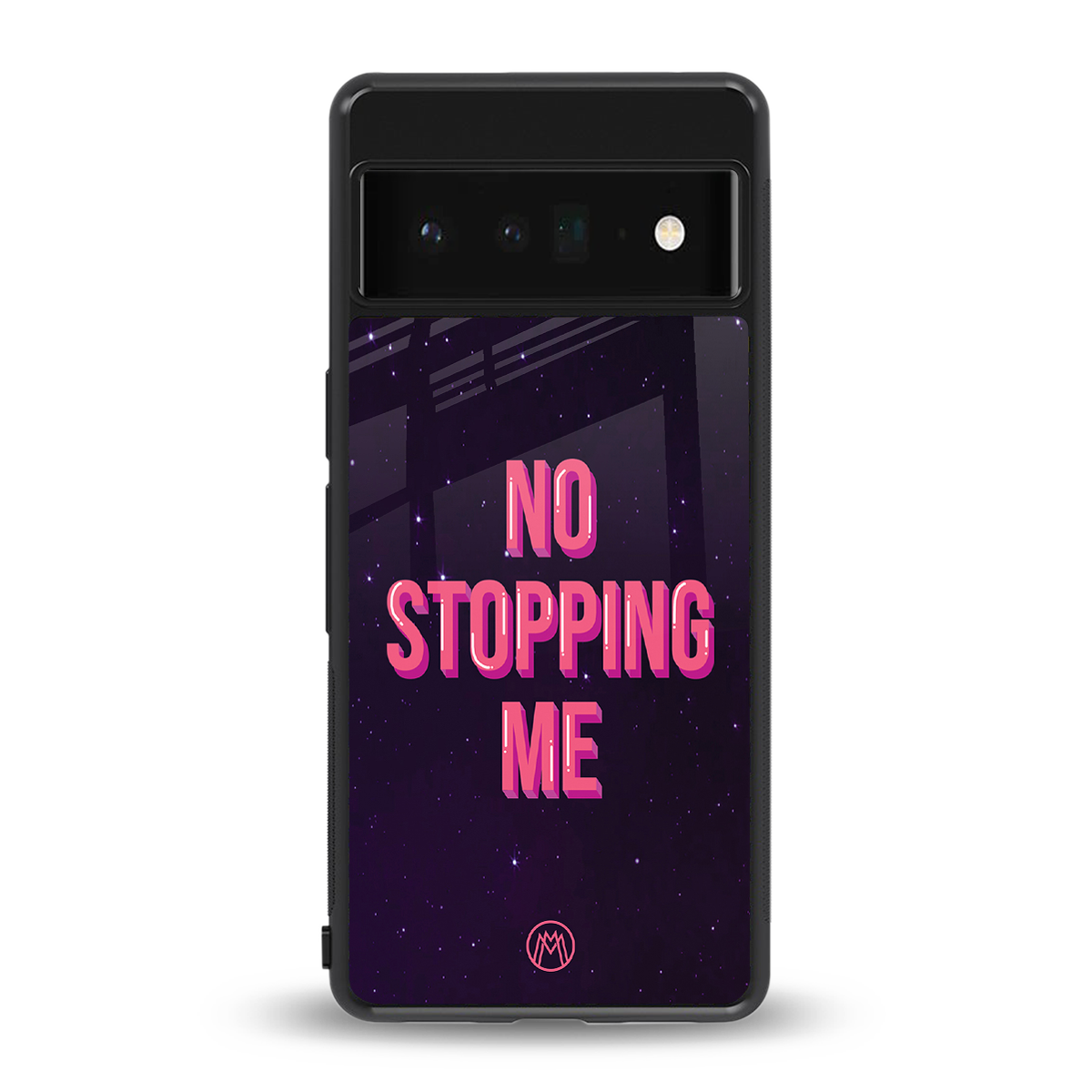no stopping me back phone cover | glass case for google pixel 6 pro