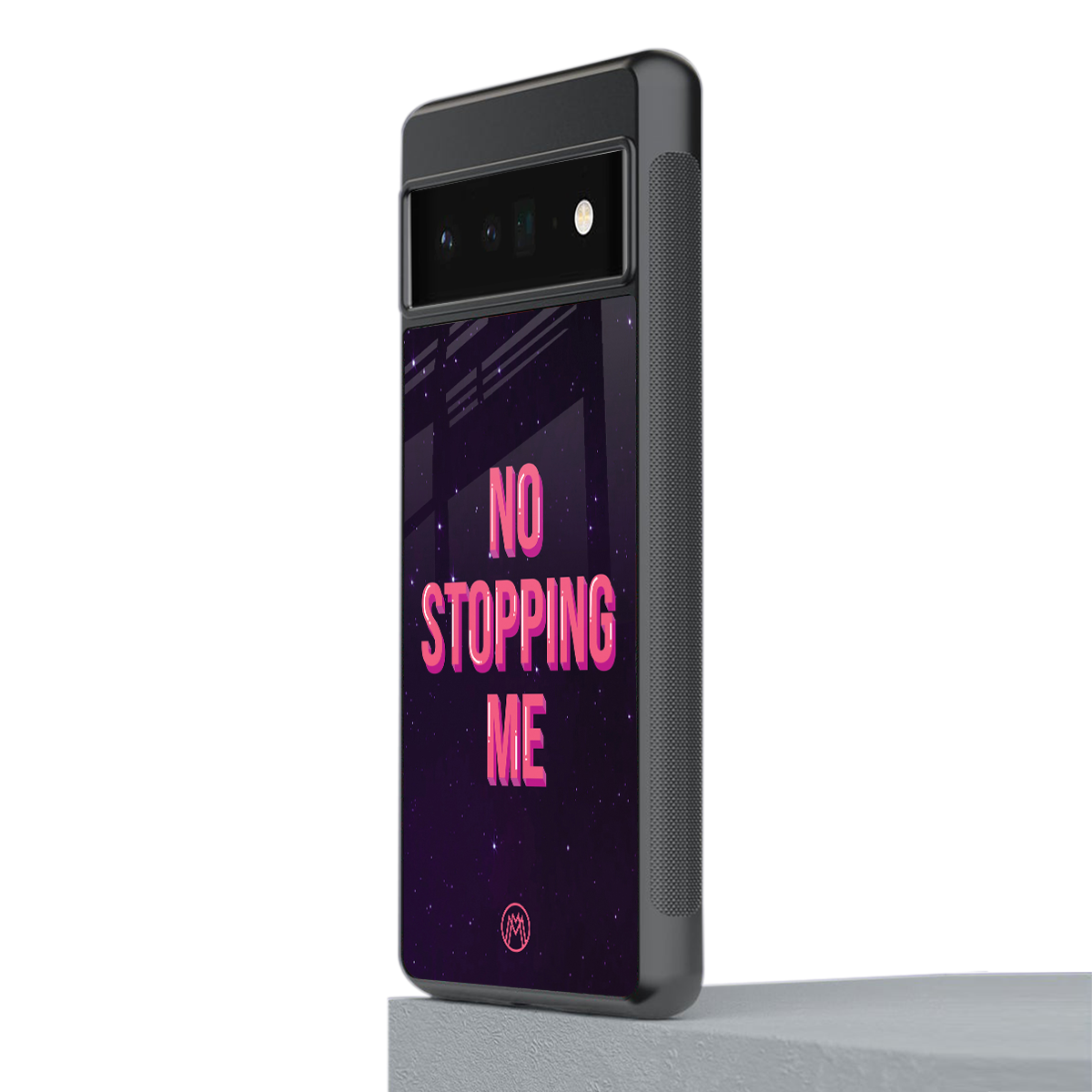 no stopping me back phone cover | glass case for google pixel 6 pro