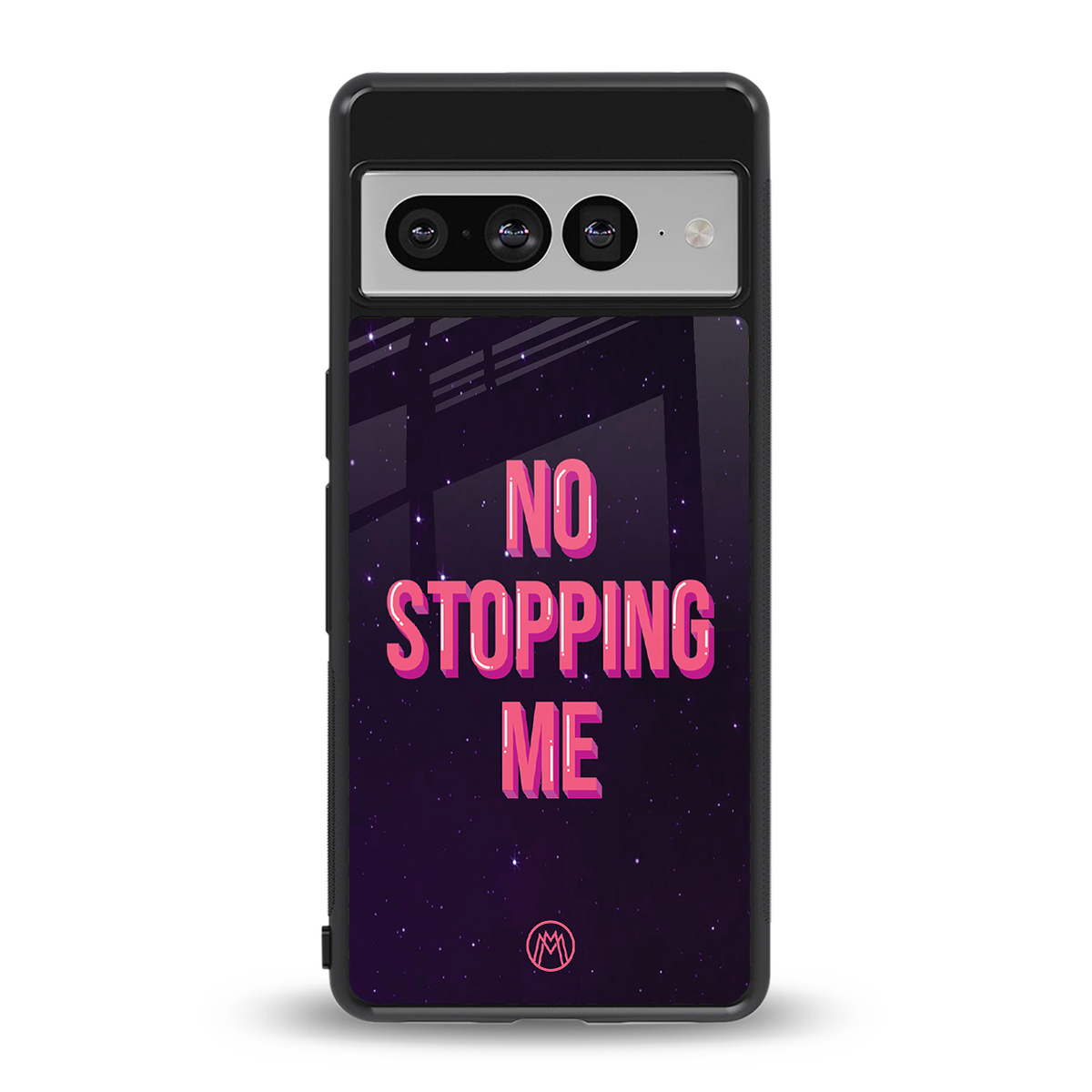 no stopping me back phone cover | glass case for google pixel 7 pro