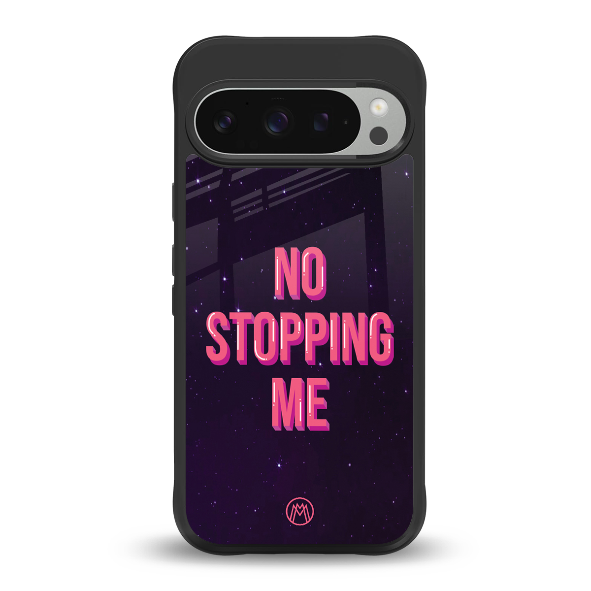 no stopping me back phone cover | glass case for google pixel 9 pro