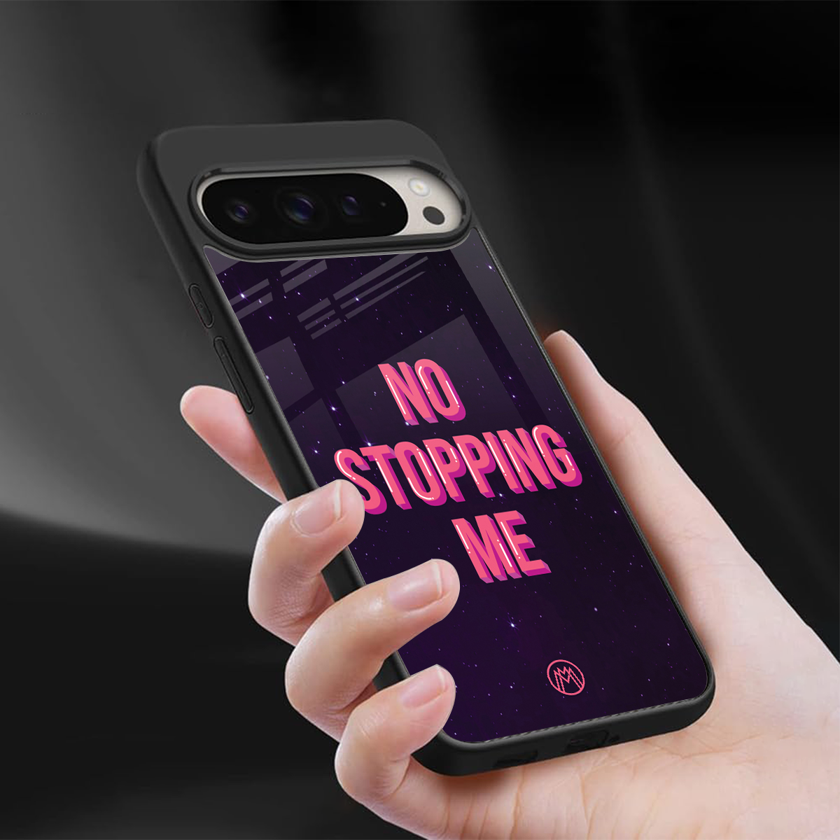 no stopping me back phone cover | glass case for google pixel 9 pro