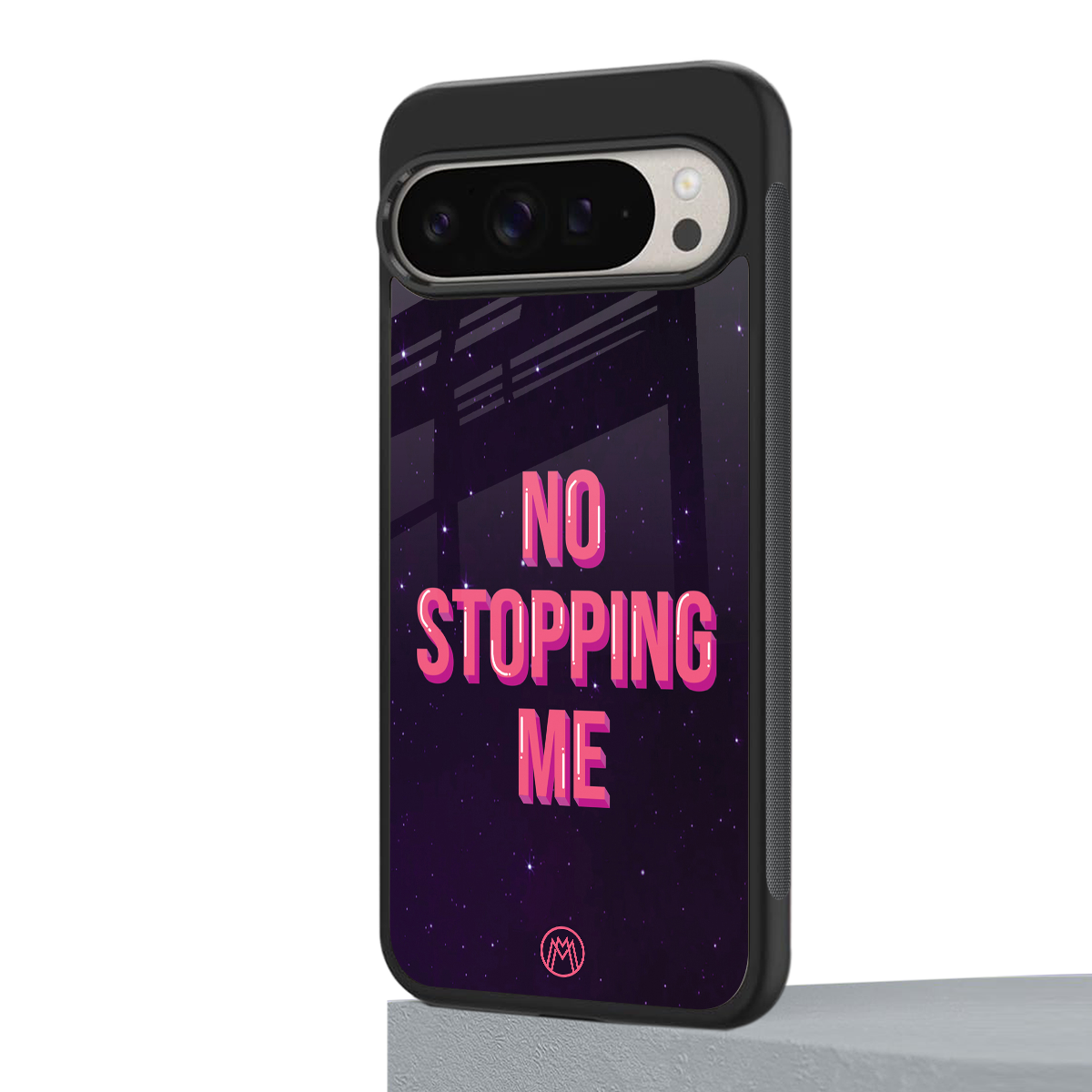 no stopping me back phone cover | glass case for google pixel 9 pro