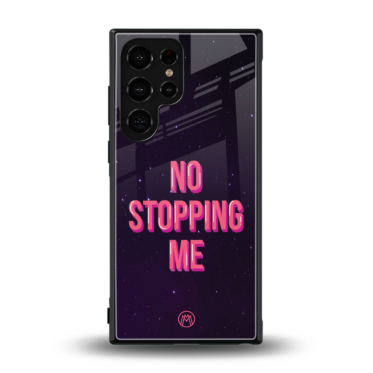 no stopping me back phone cover | glass case for samsung galaxy s24 ultra