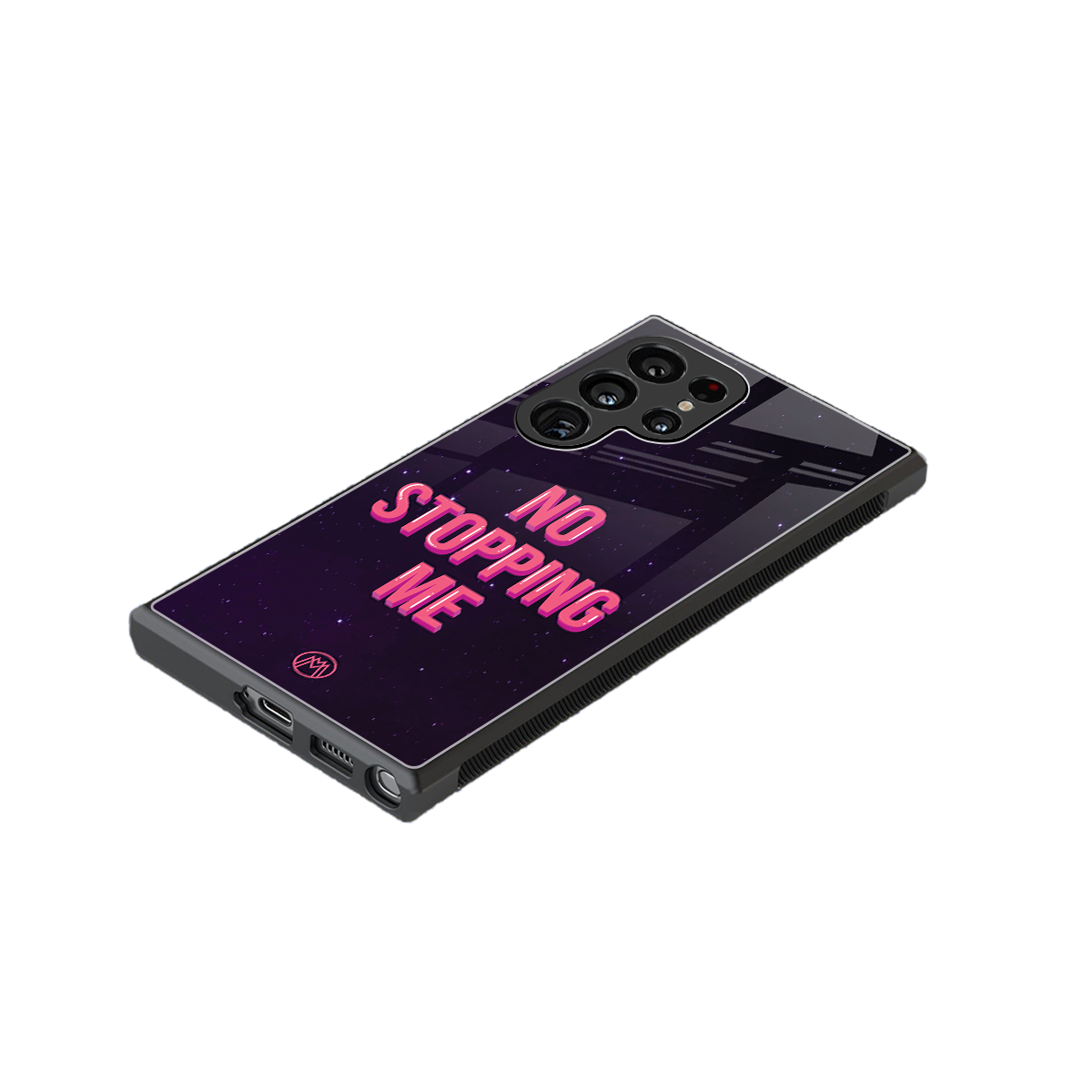 no stopping me back phone cover | glass case for samsung galaxy s24 ultra