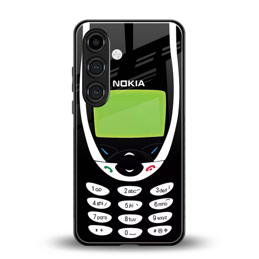 nokia 3310 vintage back phone cover | glass case for samsung galaxy s25