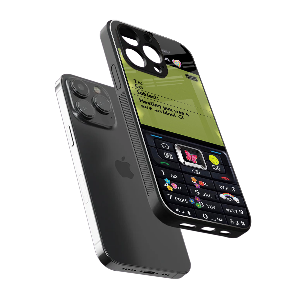 nokia vintage back phone cover | glass case for iphone 13 pro max