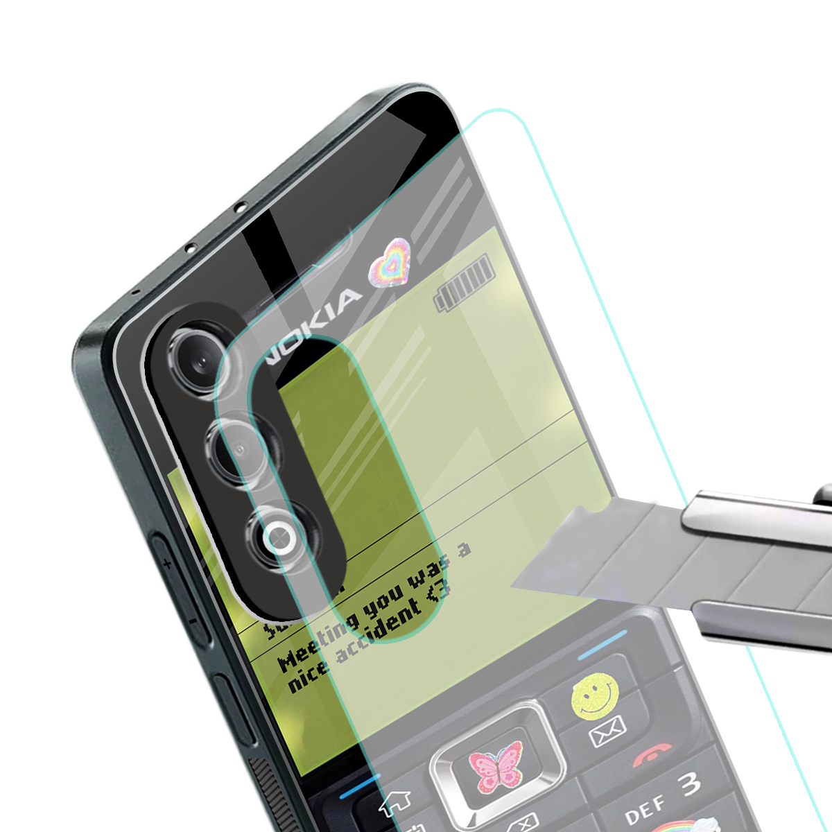 nokia vintage back phone cover | glass case for oneplus nord ce 4