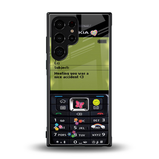 nokia vintage back phone cover | glass case for samsung galaxy s24 ultra