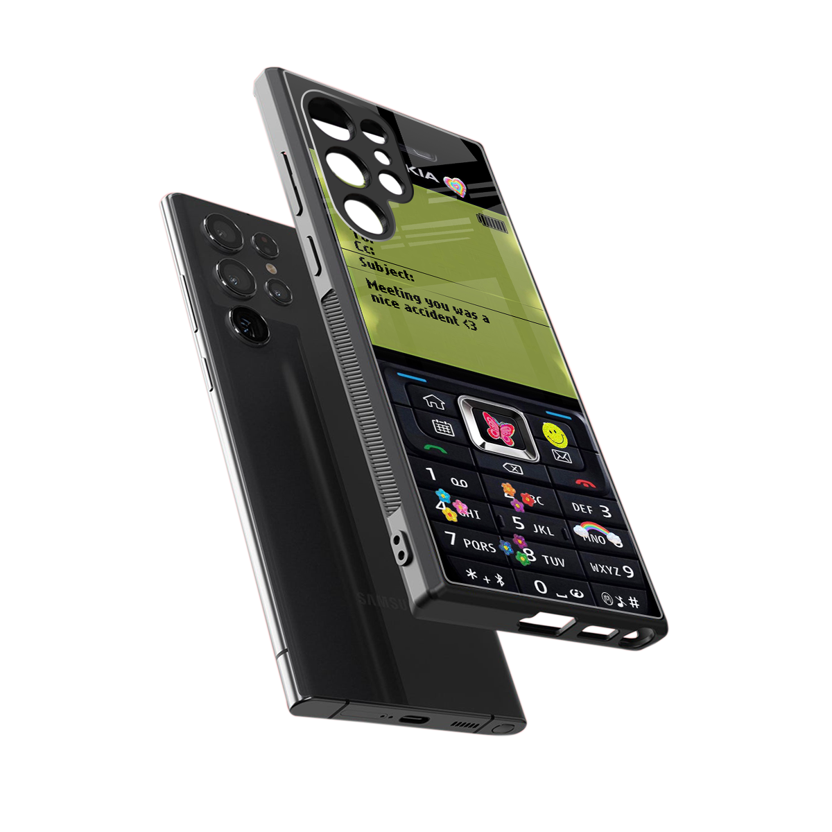 nokia vintage back phone cover | glass case for samsung galaxy s24 ultra