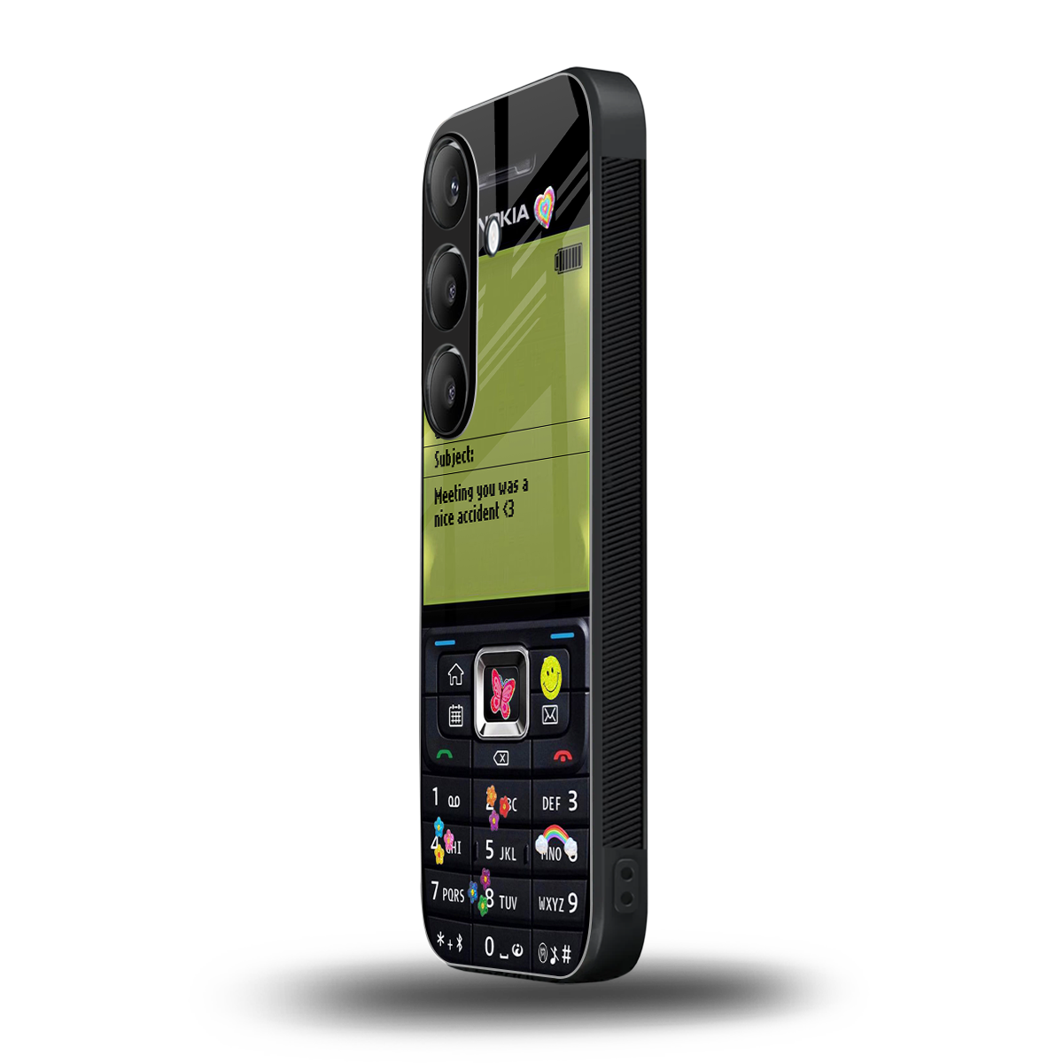 nokia vintage back phone cover | glass case for samsung galaxy s24 fe
