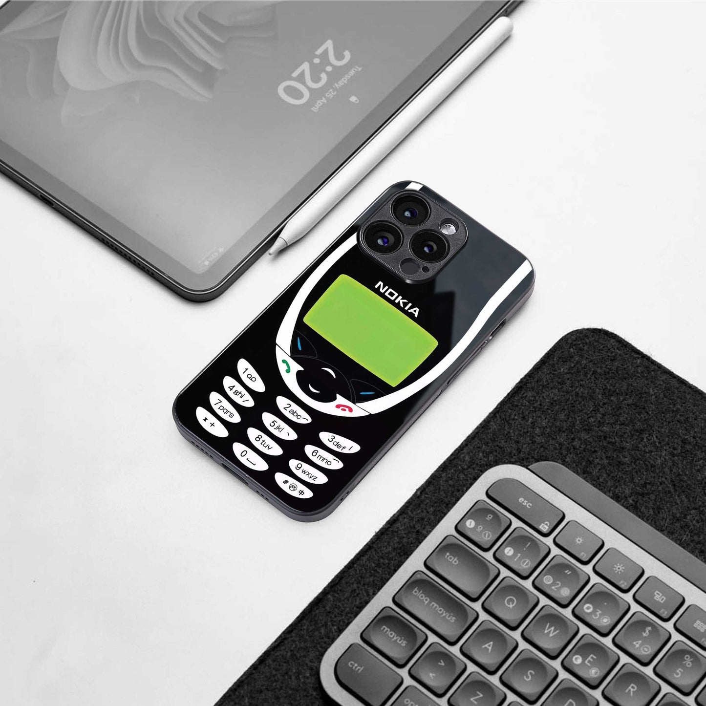nokia 3310 vintage back phone cover | glass case for samsung galaxy s23 ultra