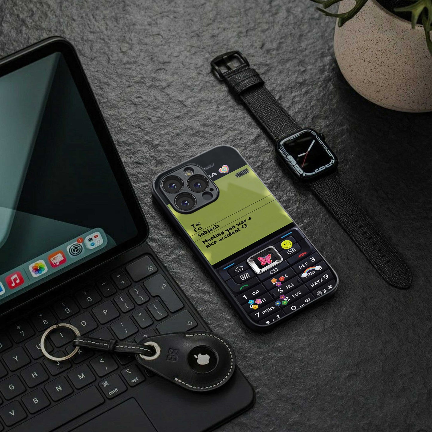 nokia vintage back phone cover | glass case for iphone 13 pro max