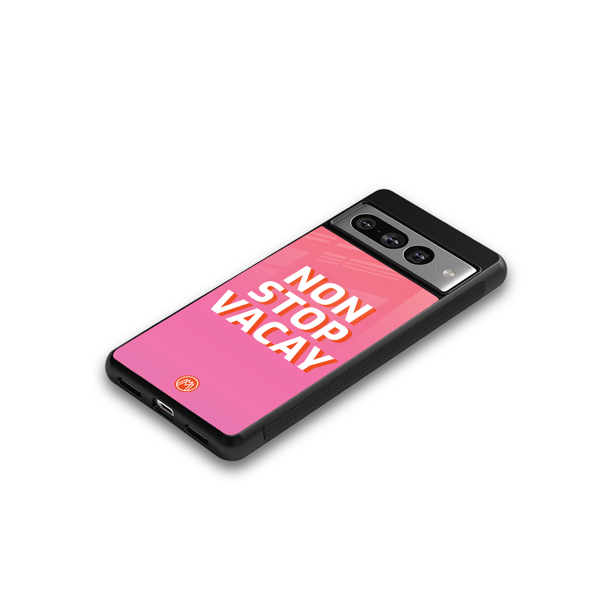 non stop vacay back phone cover | glass case for google pixel 7 pro