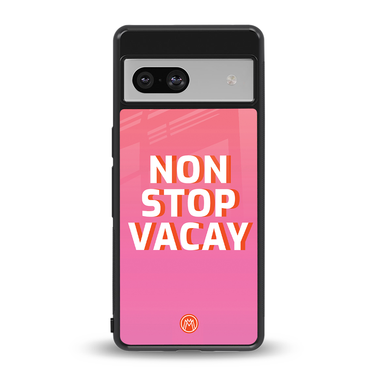 non stop vacay back phone cover | glass case for Google Pixel 7A