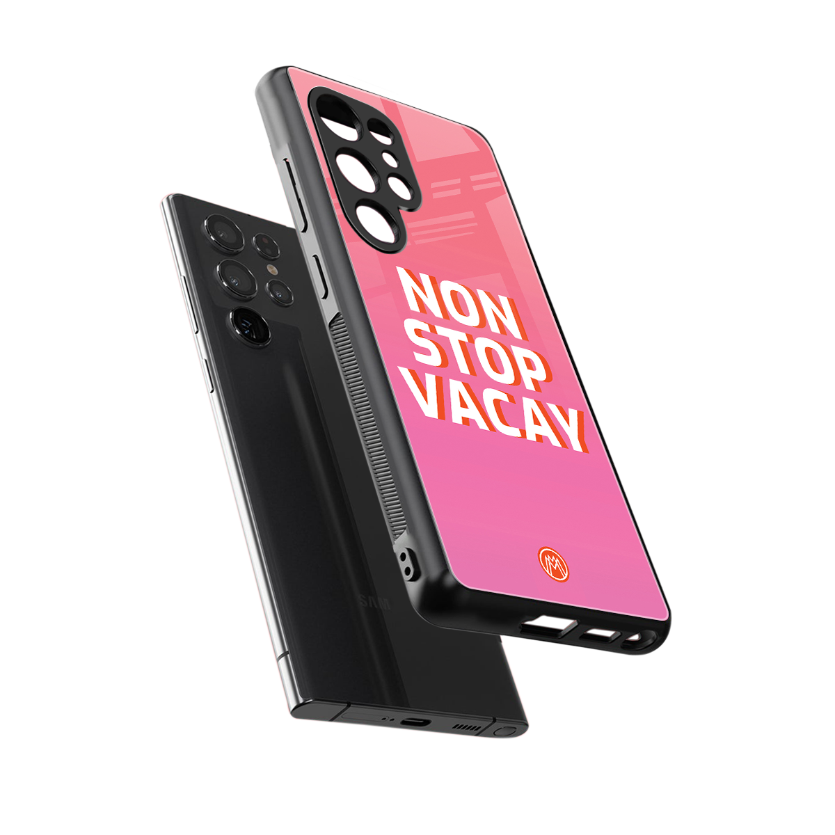 non stop vacay back phone cover | glass case for samsung galaxy s25 ultra