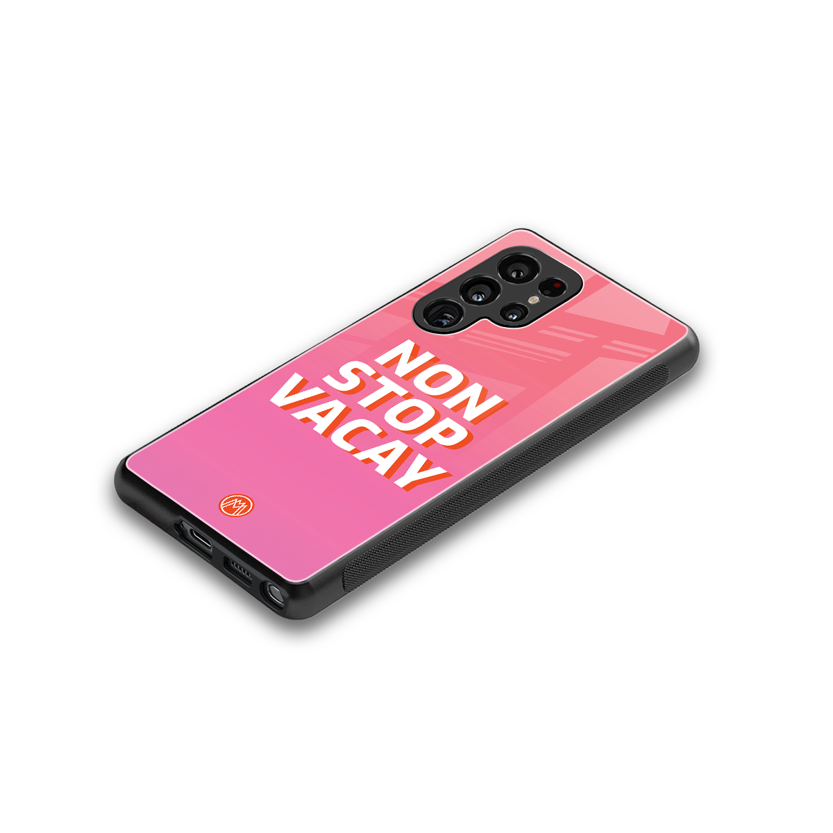 non stop vacay back phone cover | glass case for samsung galaxy s25 ultra