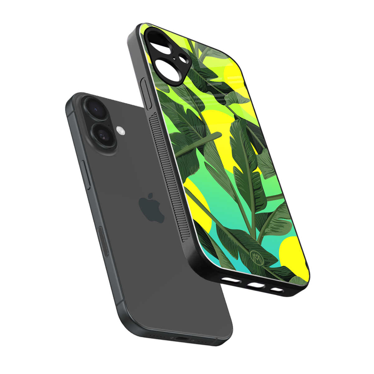 nostalgic floral back phone cover | glass case for iphone 16 plus