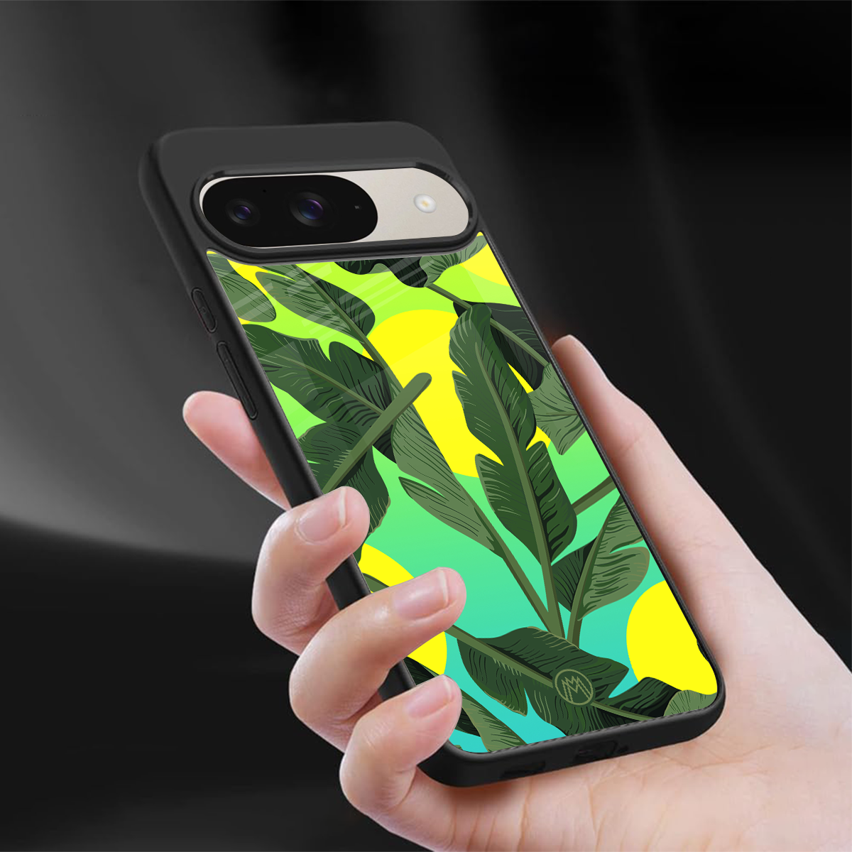 nostalgic floral back phone cover | glass case for google pixel 9